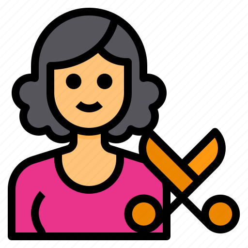 Hairstylist, avatar, occupation, woman, baber icon - Download on Iconfinder