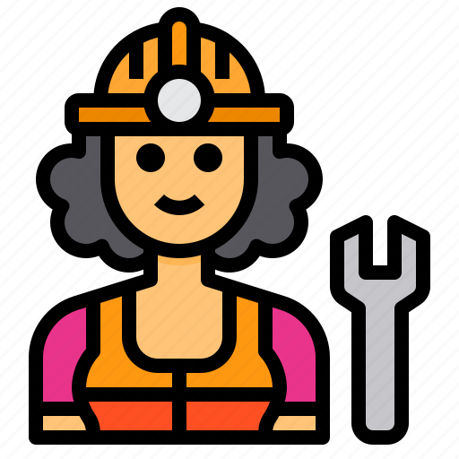 Mechanic, avatar, occupation, woman, job icon - Download on Iconfinder