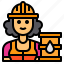 worker, oil, refininery, avatar, occupation, woman 