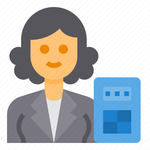 Accountant, avatar, occupation, woman, calculator icon - Download on Iconfinder