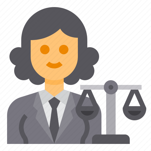 Lawyer, avatar, occupation, woman, balance icon - Download on Iconfinder