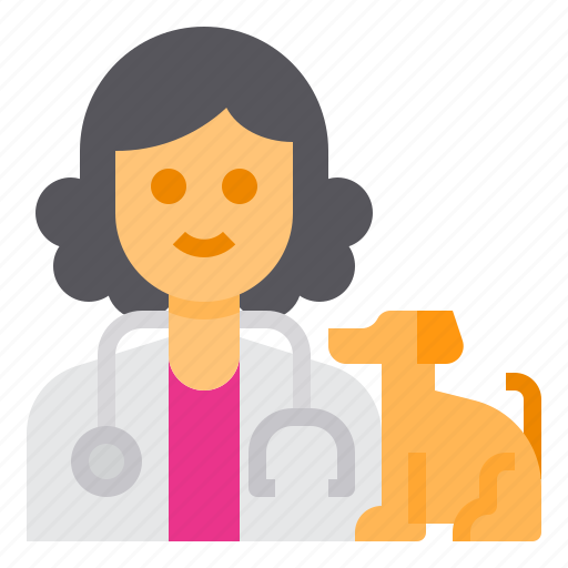 Veterinarian, avatar, occupation, woman, pet icon - Download on Iconfinder