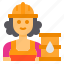 worker, oil, refininery, avatar, occupation, woman 