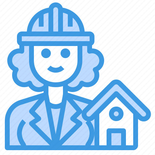 Architect, engineer, avatar, occupation, woman icon - Download on Iconfinder