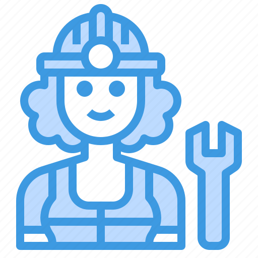 Mechanic, avatar, occupation, woman, job icon - Download on Iconfinder