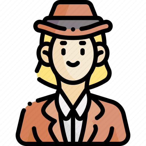 Female, woman, career, profession, job, avatar, detective icon - Download on Iconfinder