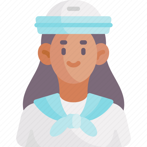 Female, woman, career, profession, job, avatar, navy icon - Download on Iconfinder