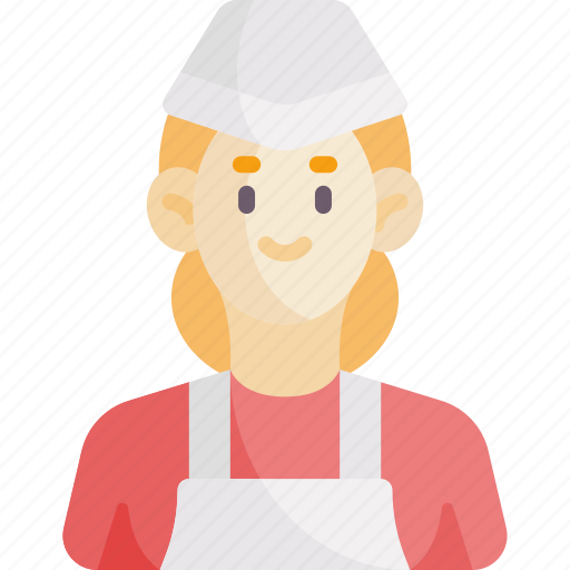 Female, woman, career, profession, job, avatar, cook icon - Download on Iconfinder