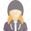 female, woman, career, profession, job, avatar, hacker, incognito, annonymous 
