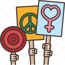 activist, demonstration, movement, rights, gender