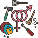 gender, roles, equality, discrimination, stereotypes 