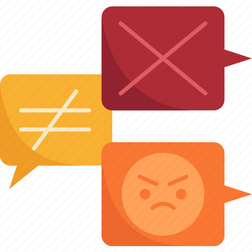 Against, conflict, argue, opinions, comments icon - Download on Iconfinder