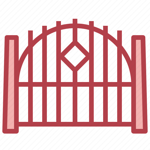 Fence, gate18, entrance, architecture, city, property, gateway icon - Download on Iconfinder