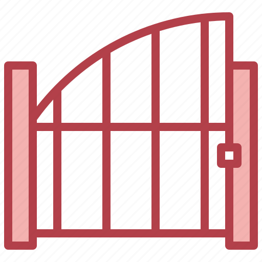 Fence, gate20, entrance, architecture, city, property, gateway icon - Download on Iconfinder