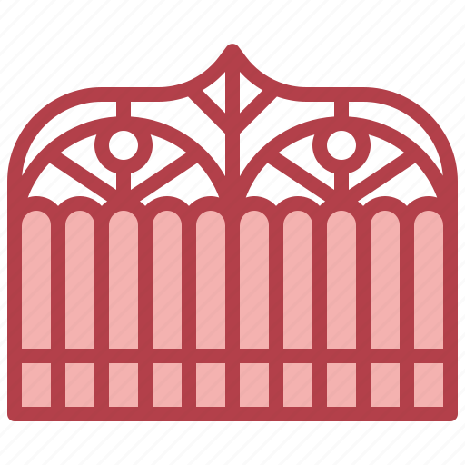 Fence, gate23, entrance, architecture, city, property, gateway icon - Download on Iconfinder