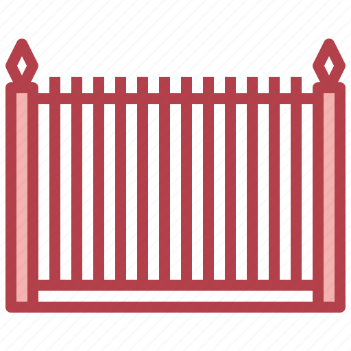 Fence, gate24, entrance, architecture, city, property, gateway icon - Download on Iconfinder
