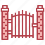 fence, gate26, entrance, architecture, city, property, gateway 