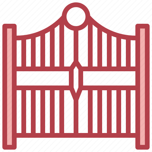 Fence, gate30, entrance, architecture, city, property, gateway icon - Download on Iconfinder