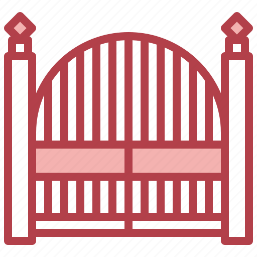 Fence, gate5, entrance, architecture, city, property, gateway icon - Download on Iconfinder