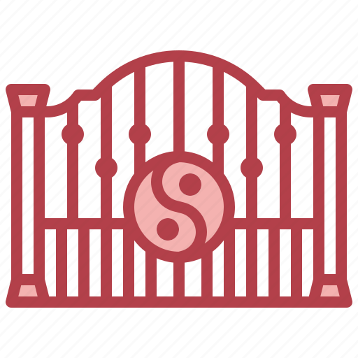 Fence, gate7, entrance, architecture, city, property, gateway icon - Download on Iconfinder