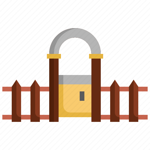 Fence, gate29, entrance, architecture, city, property, gateway icon - Download on Iconfinder