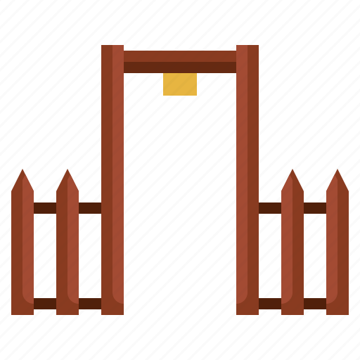 Fence, gate4, entrance, architecture, city, property, gateway icon - Download on Iconfinder