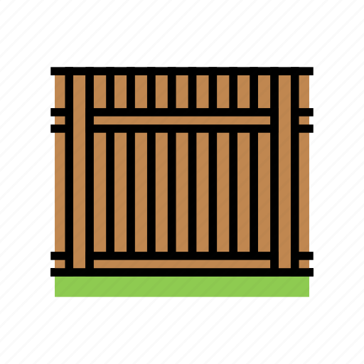 Backyard, fence, gate, exterior, security, house icon - Download on Iconfinder