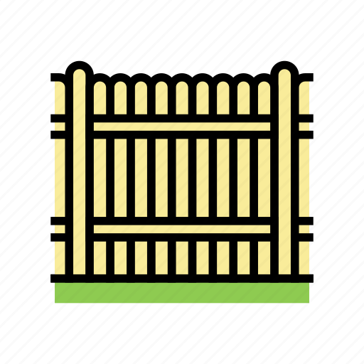 Wood, fence, gate, exterior, security, house icon - Download on Iconfinder