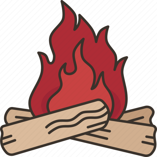 Bonfire, fire, camping, flame, warm icon - Download on Iconfinder