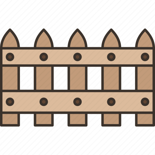 Fence, wooden, garden, barrier, home icon - Download on Iconfinder