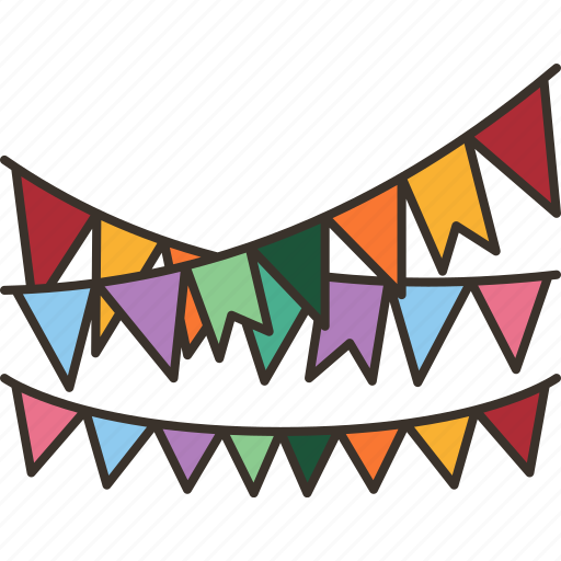 Garlands, party, festive, fair, decoration icon - Download on Iconfinder