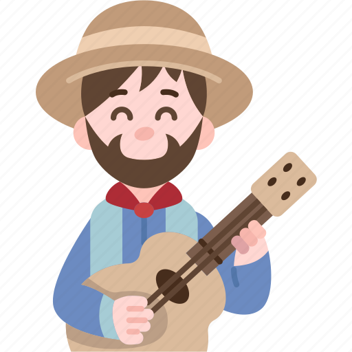 Guitar, player, music, performance, entertainment icon - Download on Iconfinder