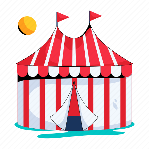 Circus tent, circus marquee, big top, circus pavilion, carnival tent icon - Download on Iconfinder