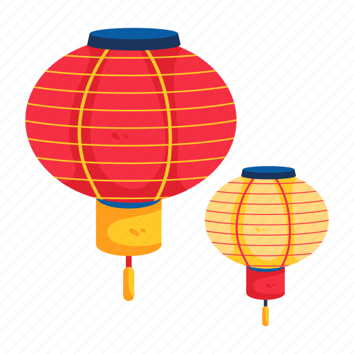 Chinese lanterns, paper lanterns, lantern festival, hanging lanterns, decorative lanterns icon - Download on Iconfinder