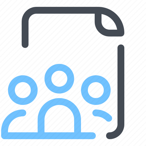 Document, file, management, optimization, group, user, users icon - Download on Iconfinder