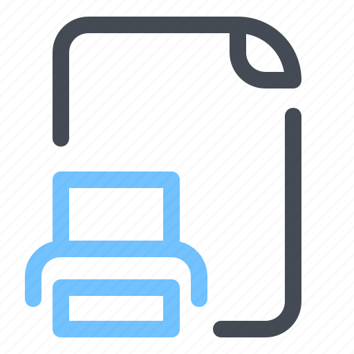 Document, file, management, optimization, paper, print, printing icon - Download on Iconfinder