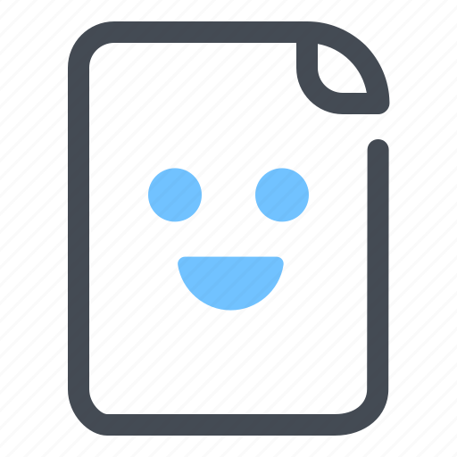 Document, file, management, optimization, interface, smile, ui icon - Download on Iconfinder