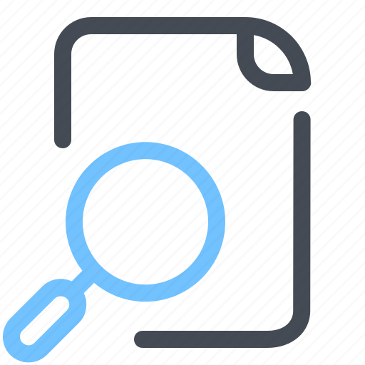Document, file, management, optimization, find, search, zoom icon - Download on Iconfinder