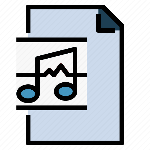 Audio, file, format, mp3, music, note icon - Download on Iconfinder