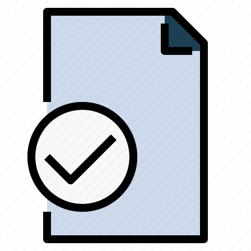 Checked, checking, document, file, lines, text icon - Download on Iconfinder