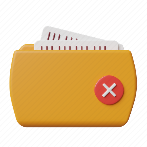 Remove, folder, remove folder, delete file, file, document, delete icon - Download on Iconfinder