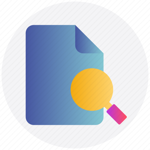 Document, file, magnifier, search, searching icon - Download on Iconfinder