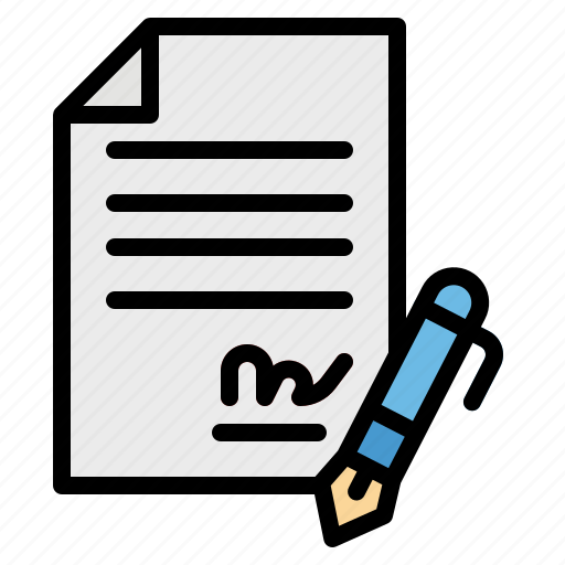 Agreement, contract, document, files, sign icon - Download on Iconfinder