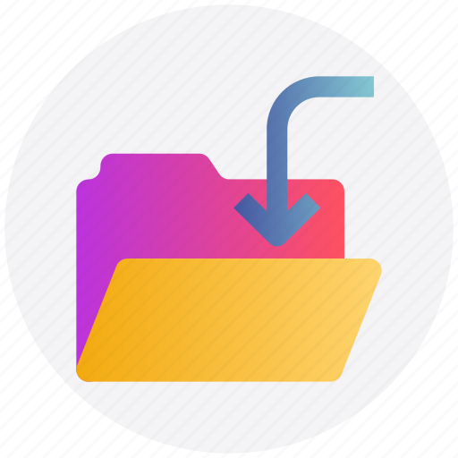 Download, folder, in, inside, interface, open icon - Download on Iconfinder