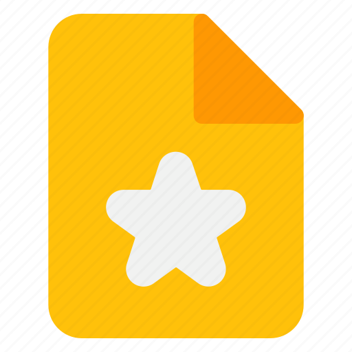1, favorite, star, file, document icon - Download on Iconfinder