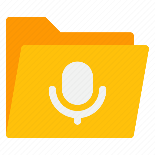 Mic, podcast, folder, file, document icon - Download on Iconfinder
