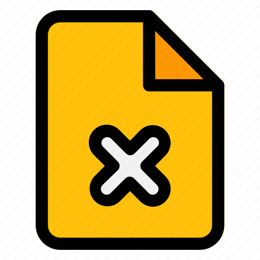 Delete, remove, file, document icon - Download on Iconfinder