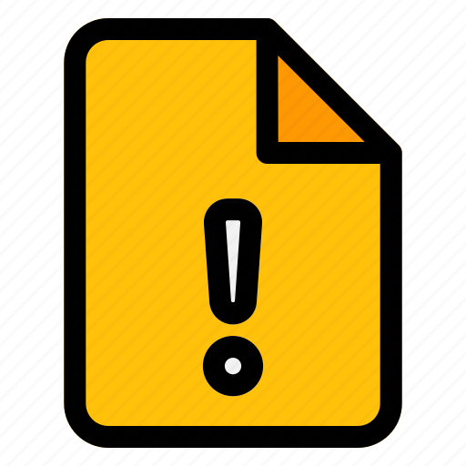 1, warning, alert, file, document icon - Download on Iconfinder