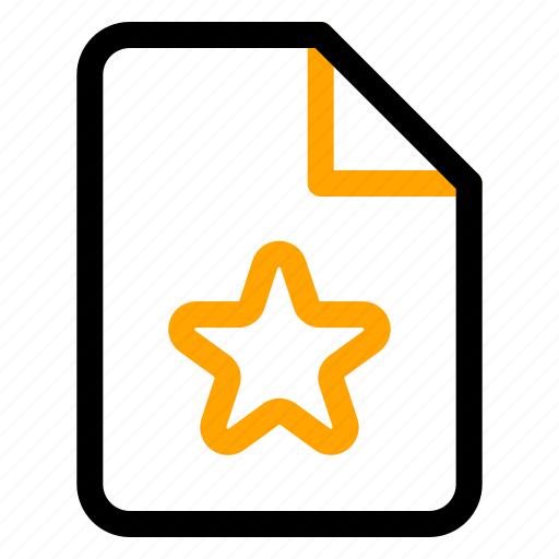 Favorite, star, file, document icon - Download on Iconfinder