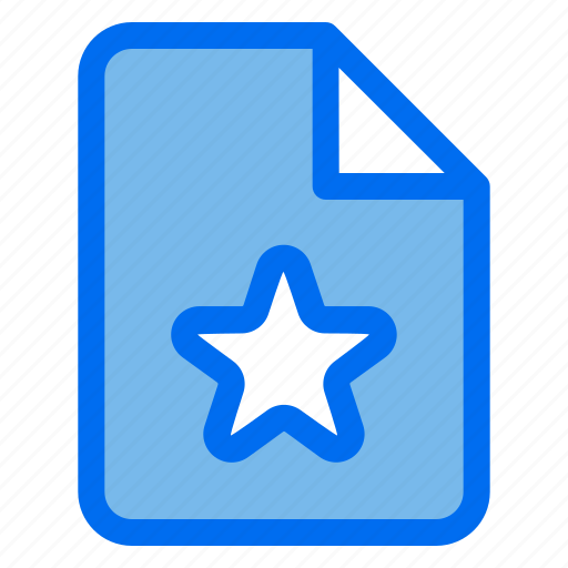 Favorite, star, file, document icon - Download on Iconfinder